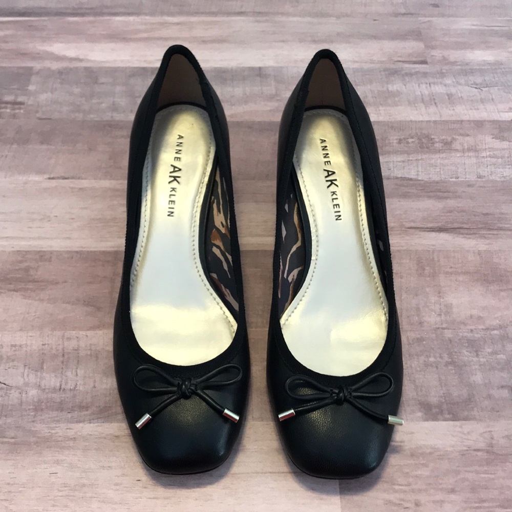 Anne Klein Black Ballet Style Heels